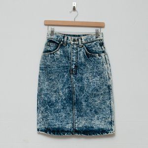 Jordache • No X-It vintage acid wash pencil skirt •